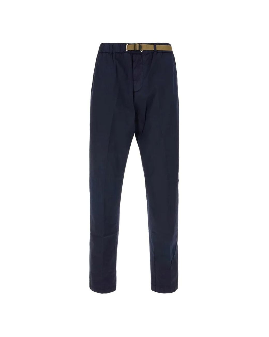 White Sand Blue Belted Chinos for men