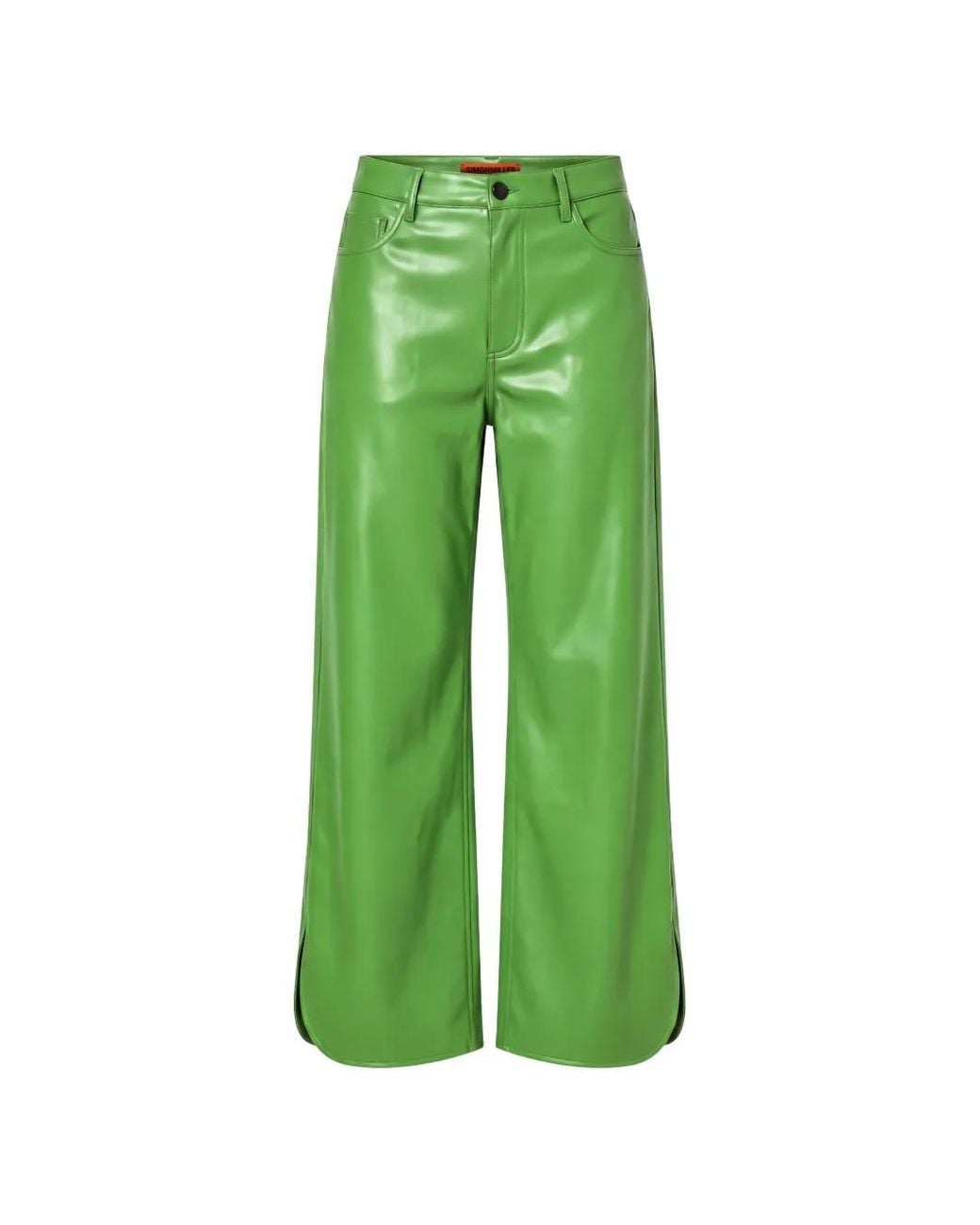 Simon Miller Green Livia Side-Slit Trousers