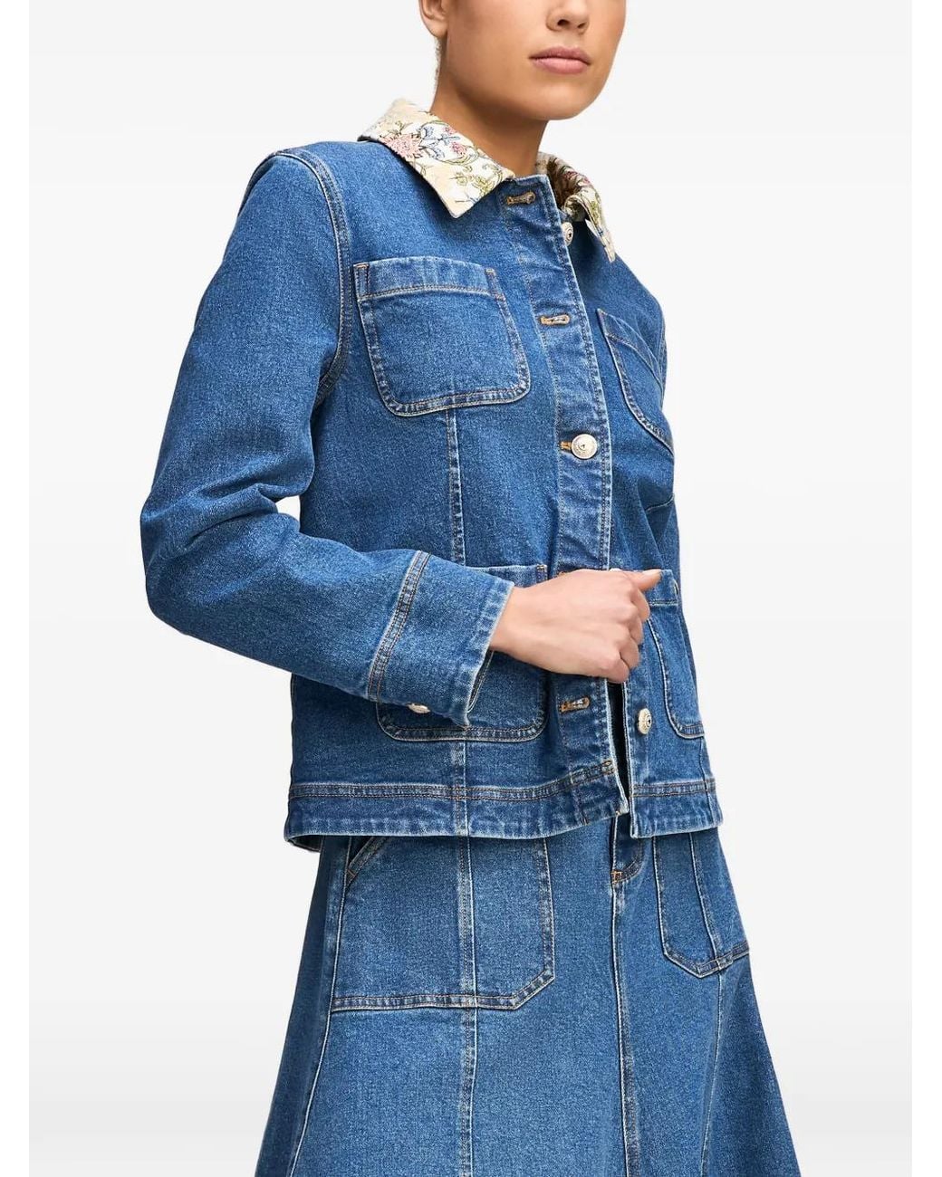 Cinq À Sept Blue Dalton Denim Jacket
