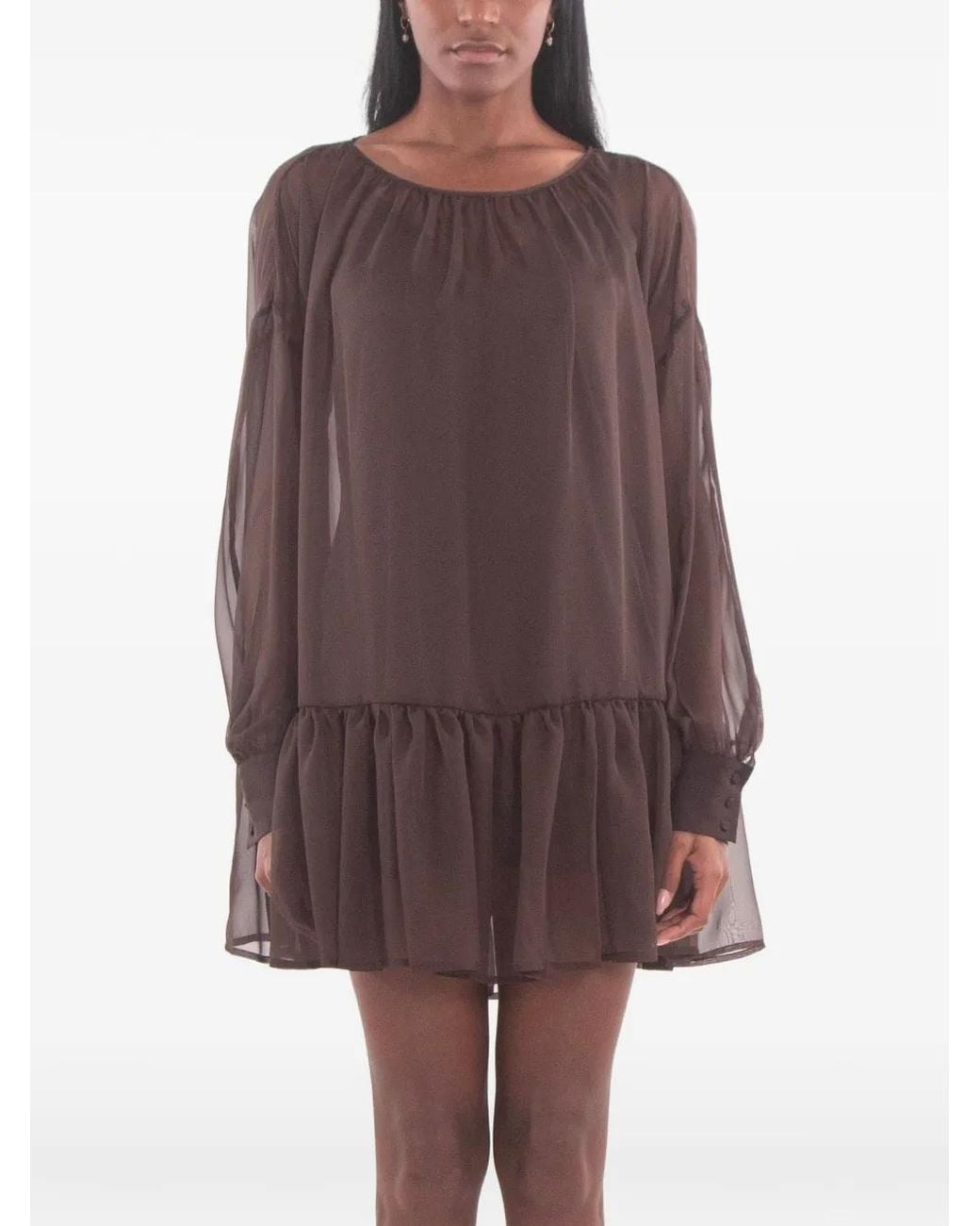 Aniye By Brown Ivette Ruffled Mini Dress