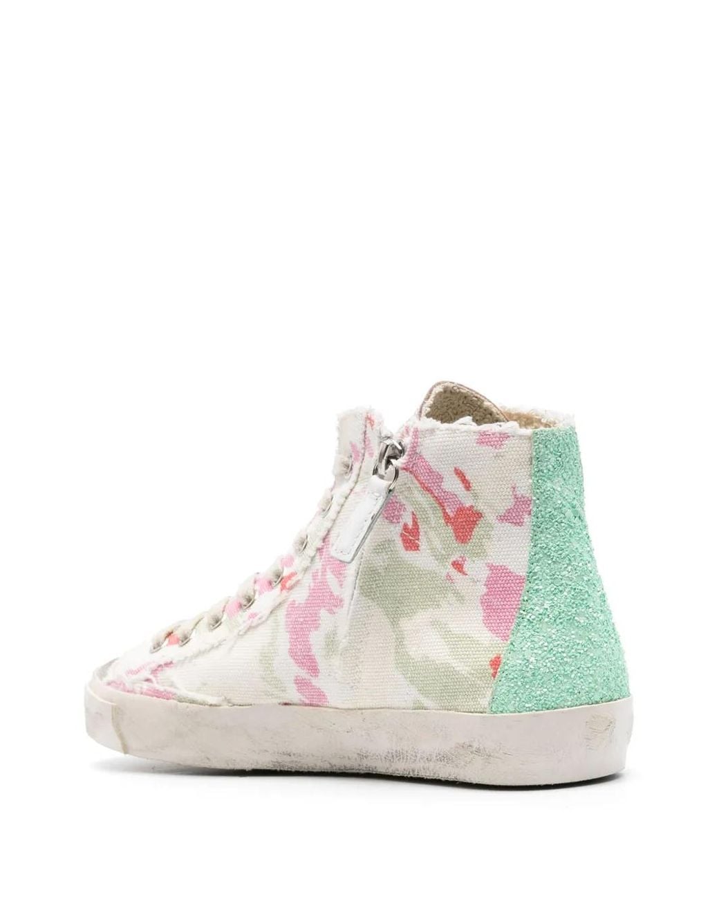 Philippe Model Pink Paris Abstract-Pattern Print Sneakers