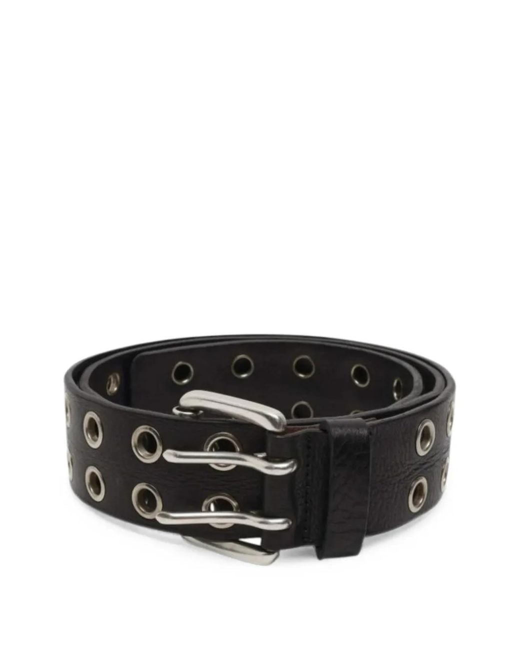 Won Hundred Black Greenville Eyelet-Embellished Belt