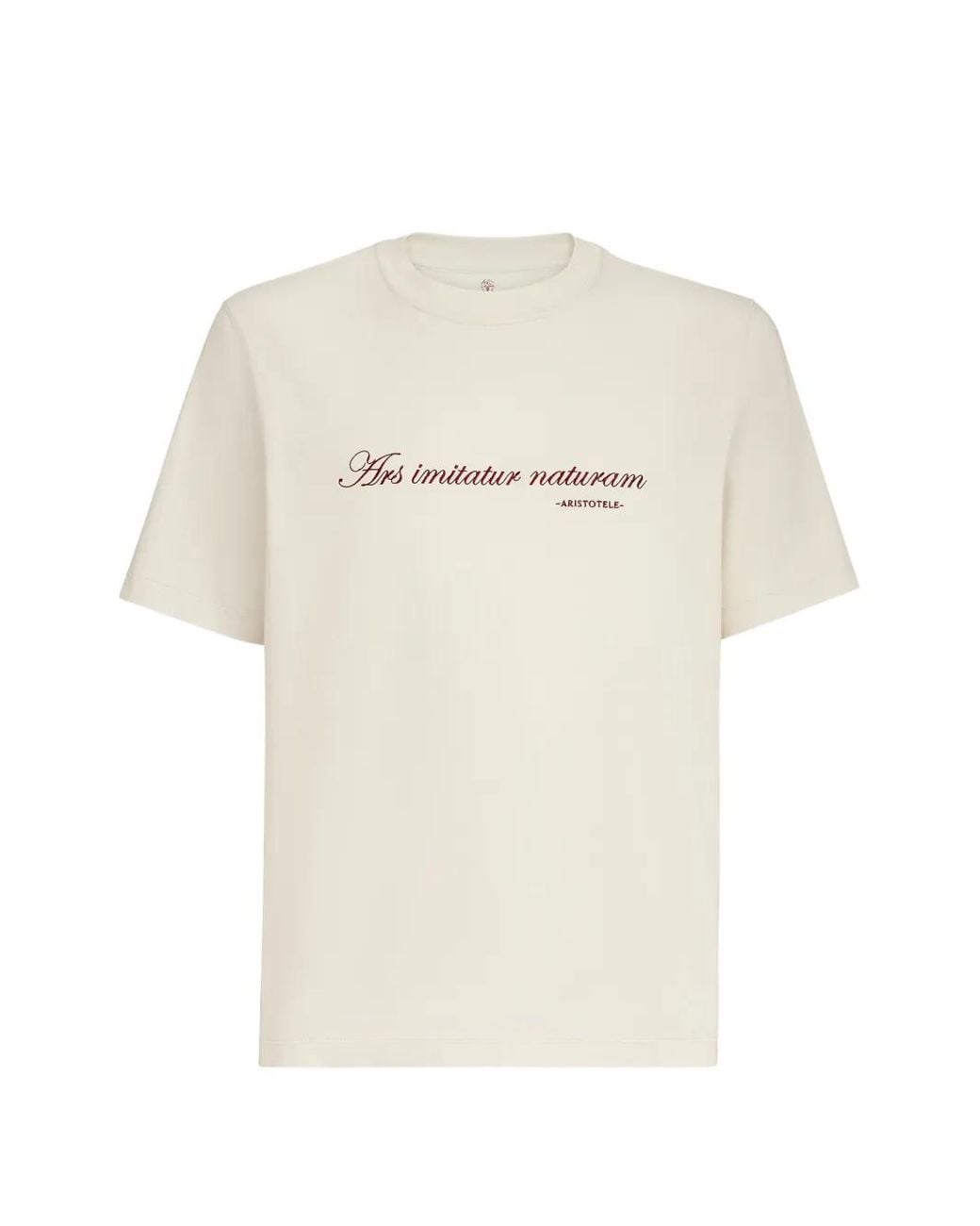 Brunello Cucinelli White Cotton T-Shirt for men