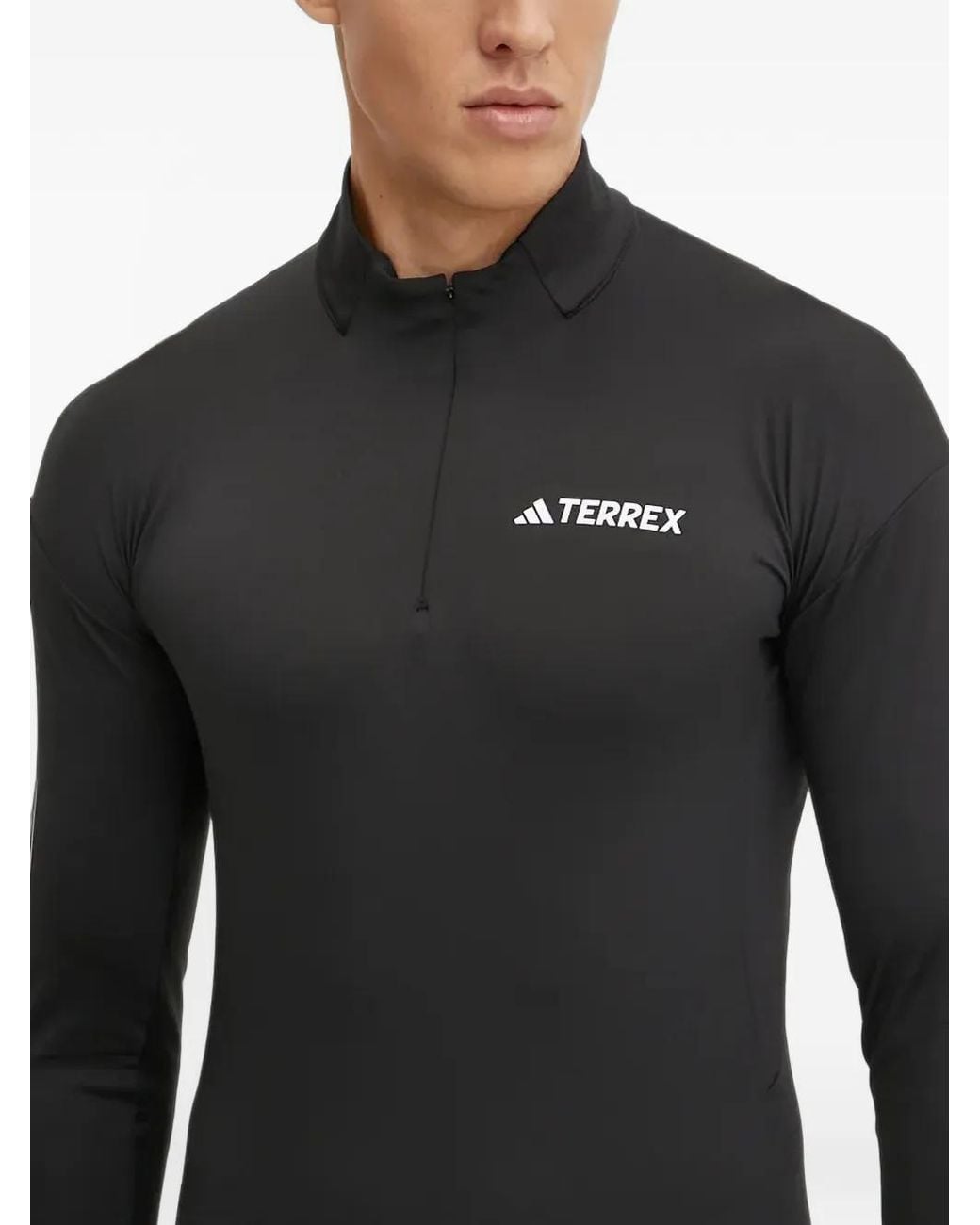 Adidas Black Terrex Xperior Long Sleeve T-Shirt for men