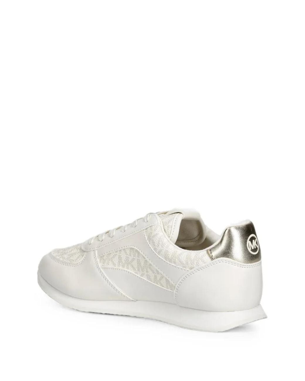 MICHAEL Michael Kors White Cindy Smooth And Signature Logo Trainers