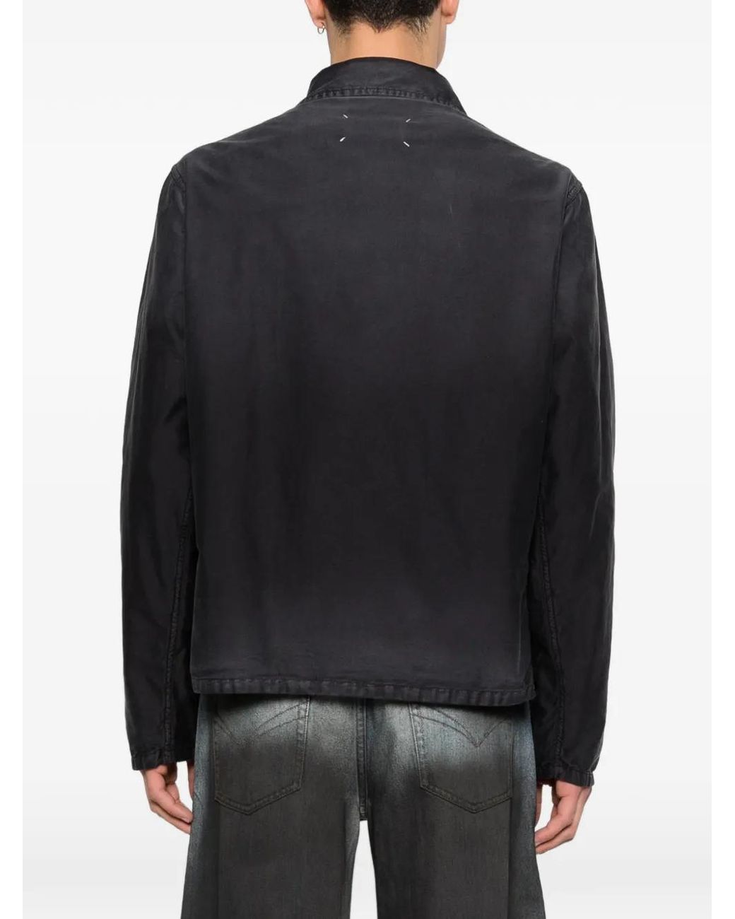 Maison Margiela Black Patch-Pocket Jacket for men