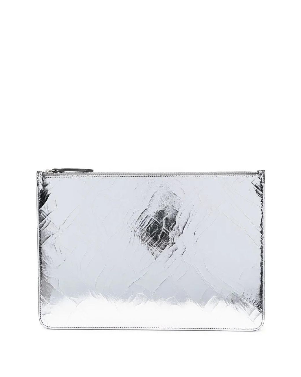 Maison Margiela Gray Four-Stitch Logo Clutch for men