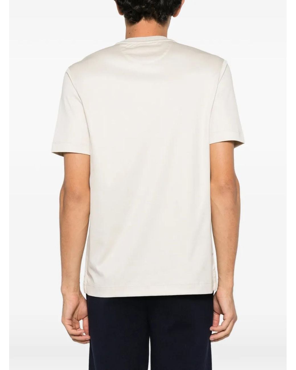 Alberto Gozzi White Crew-Neck T-Shirt for men