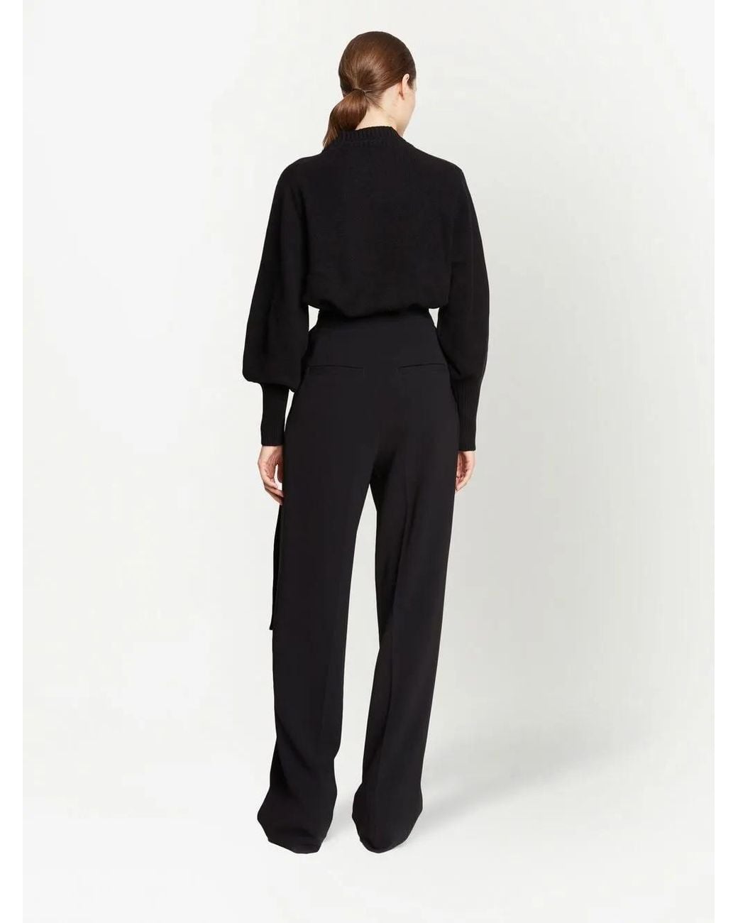 Proenza Schouler Black Straight-leg Trousers