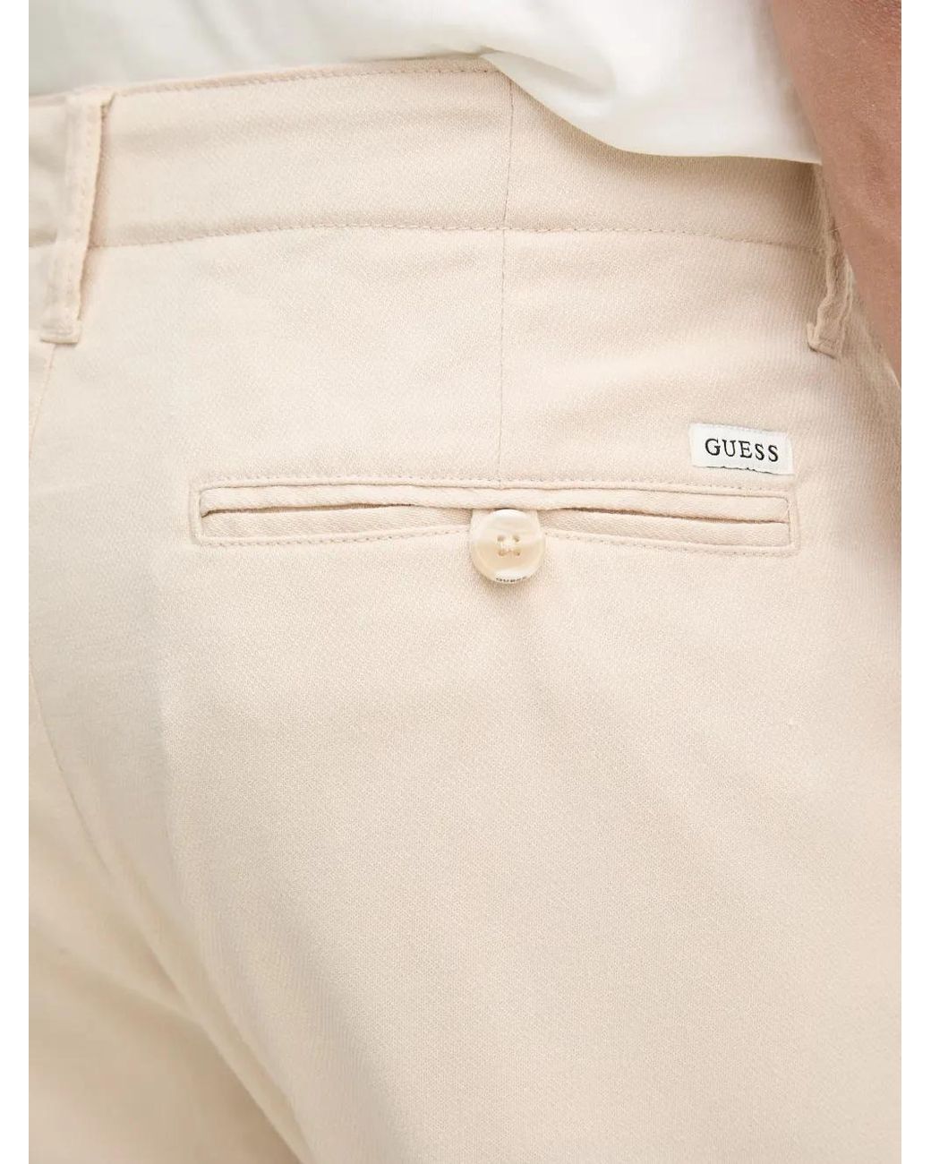 Guess Straight Chino in het Natural voor heren
