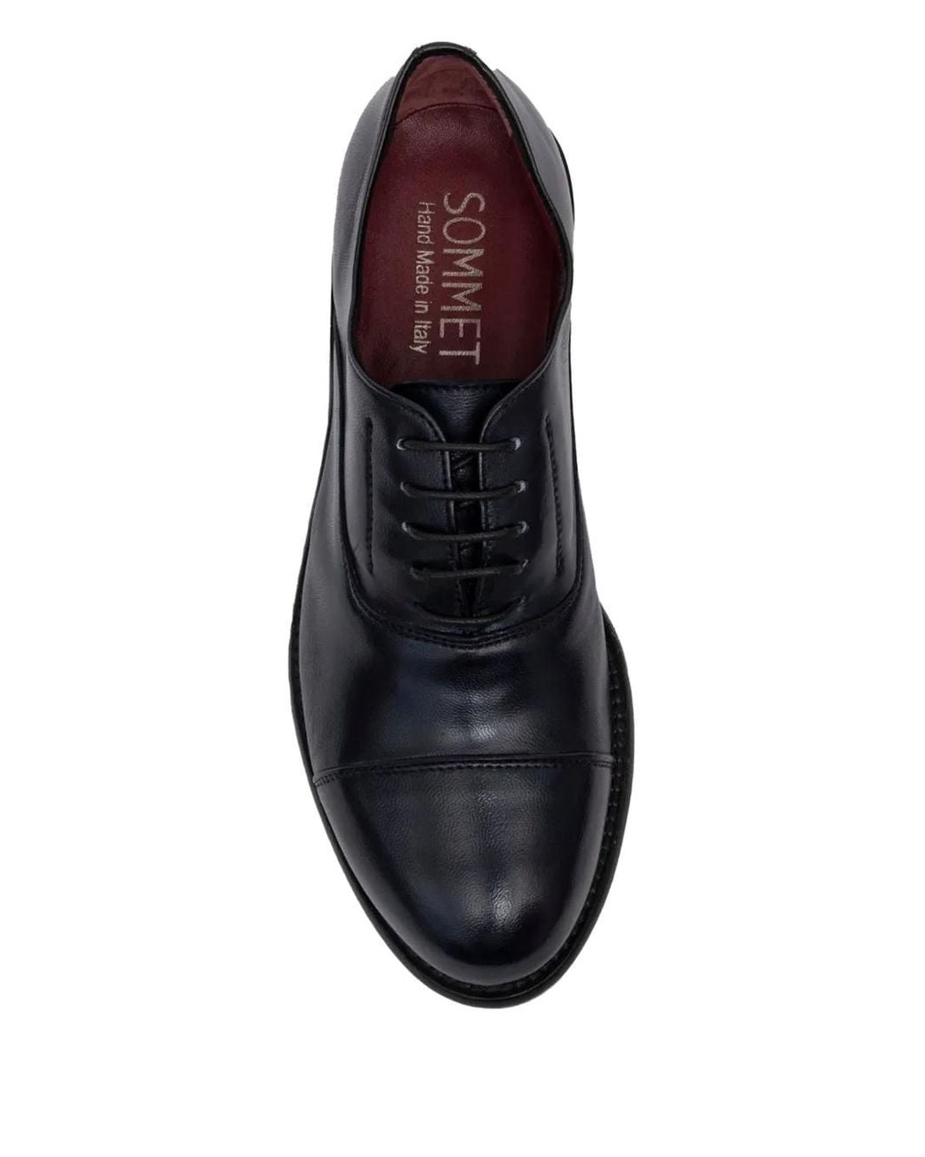SOMMET Blue Lace-Up Cap-Toe Oxford Shoes