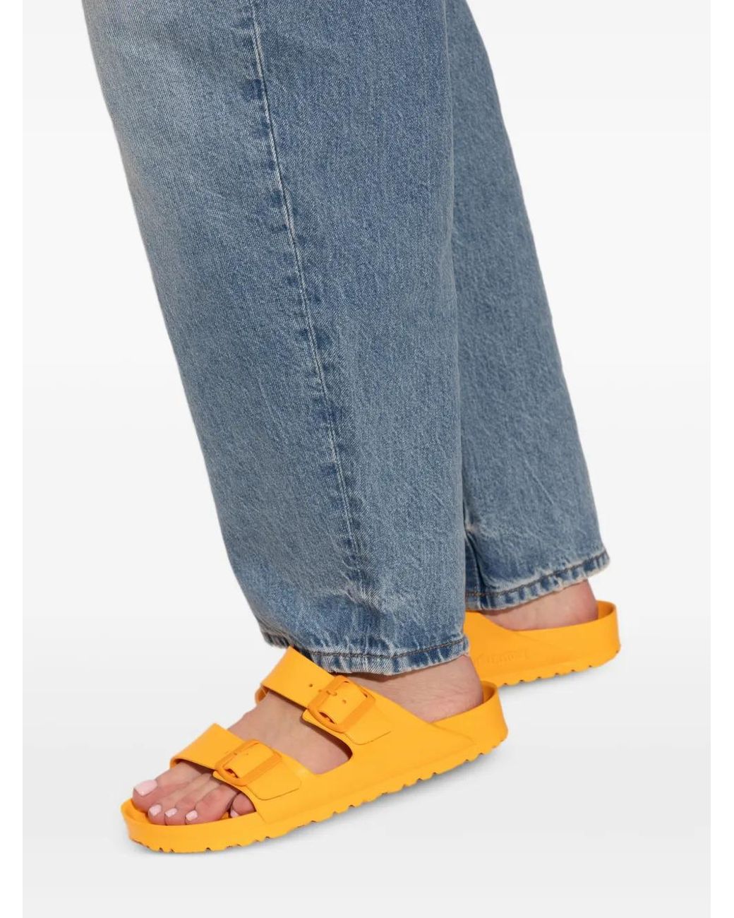 Birkenstock Orange Arizona Eva Sandals