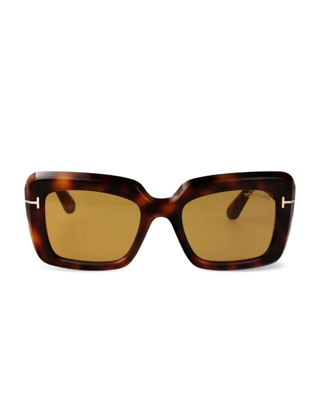 Tom Ford Brown Leila Square-Frame Sunglasses