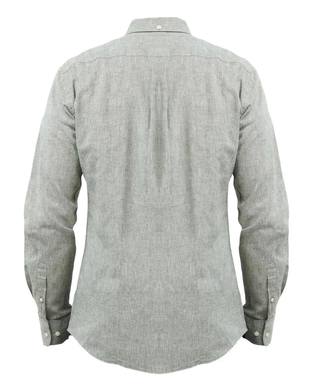 Barbour Gray Button-Down Shirt for men