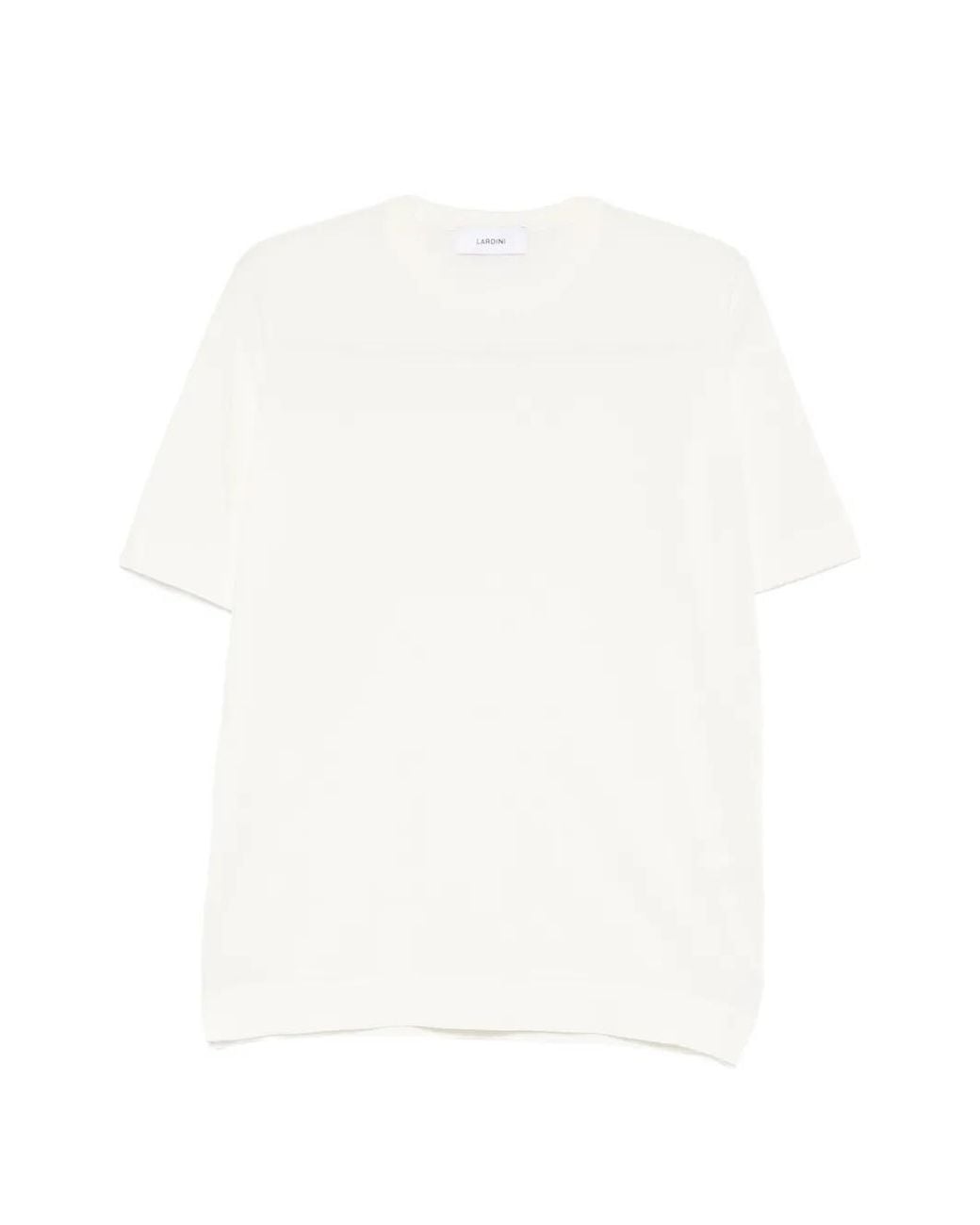 Lardini White Crew-Neck T-Shirt for men