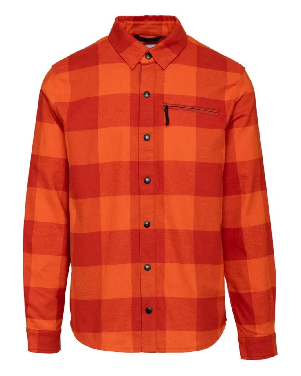 Camicia Da Sci A Quadri di Aztech Mountain in Orange da Uomo