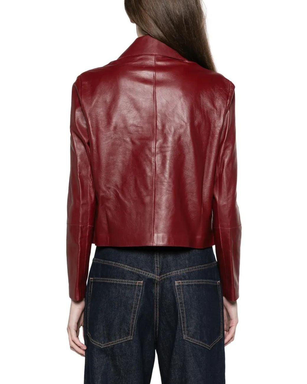 Arma Red Emy Leather Jacket