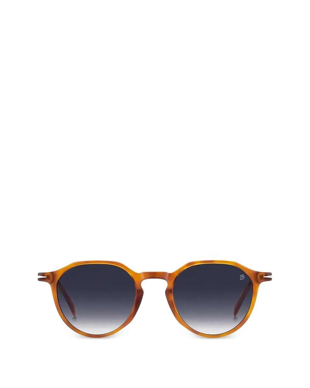 David Beckham Blue Round-Frame Sunglasses for men