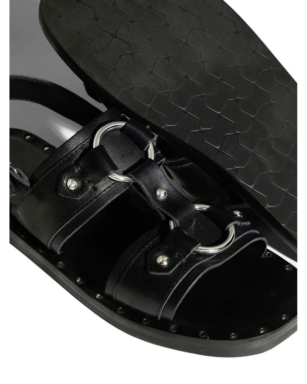 Sandali Con Borchie di DSquared² in Black da Uomo