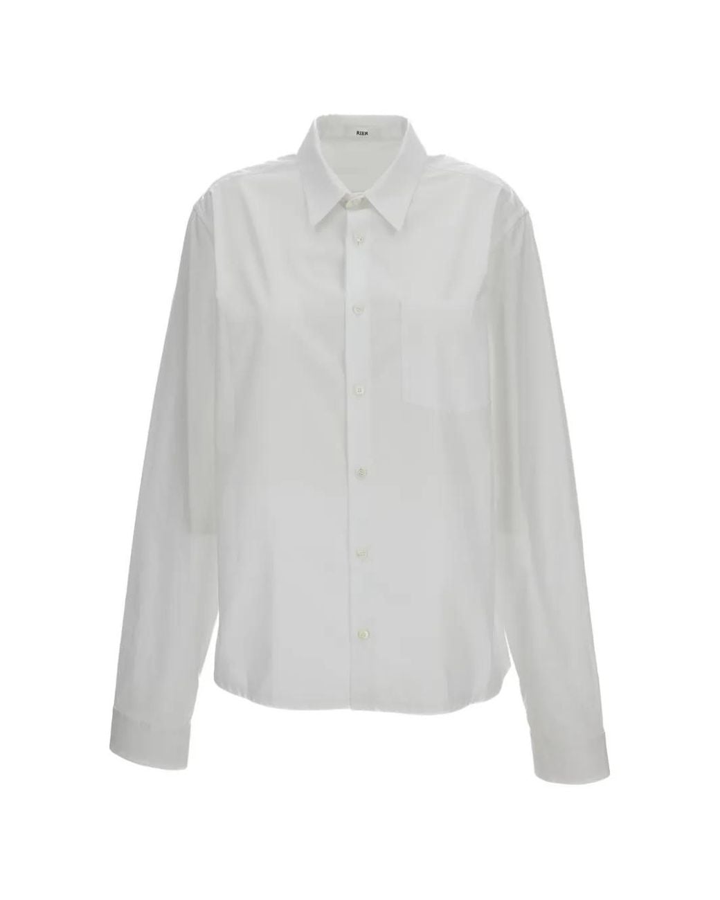 Rier White Button-Fastening Shirt for men