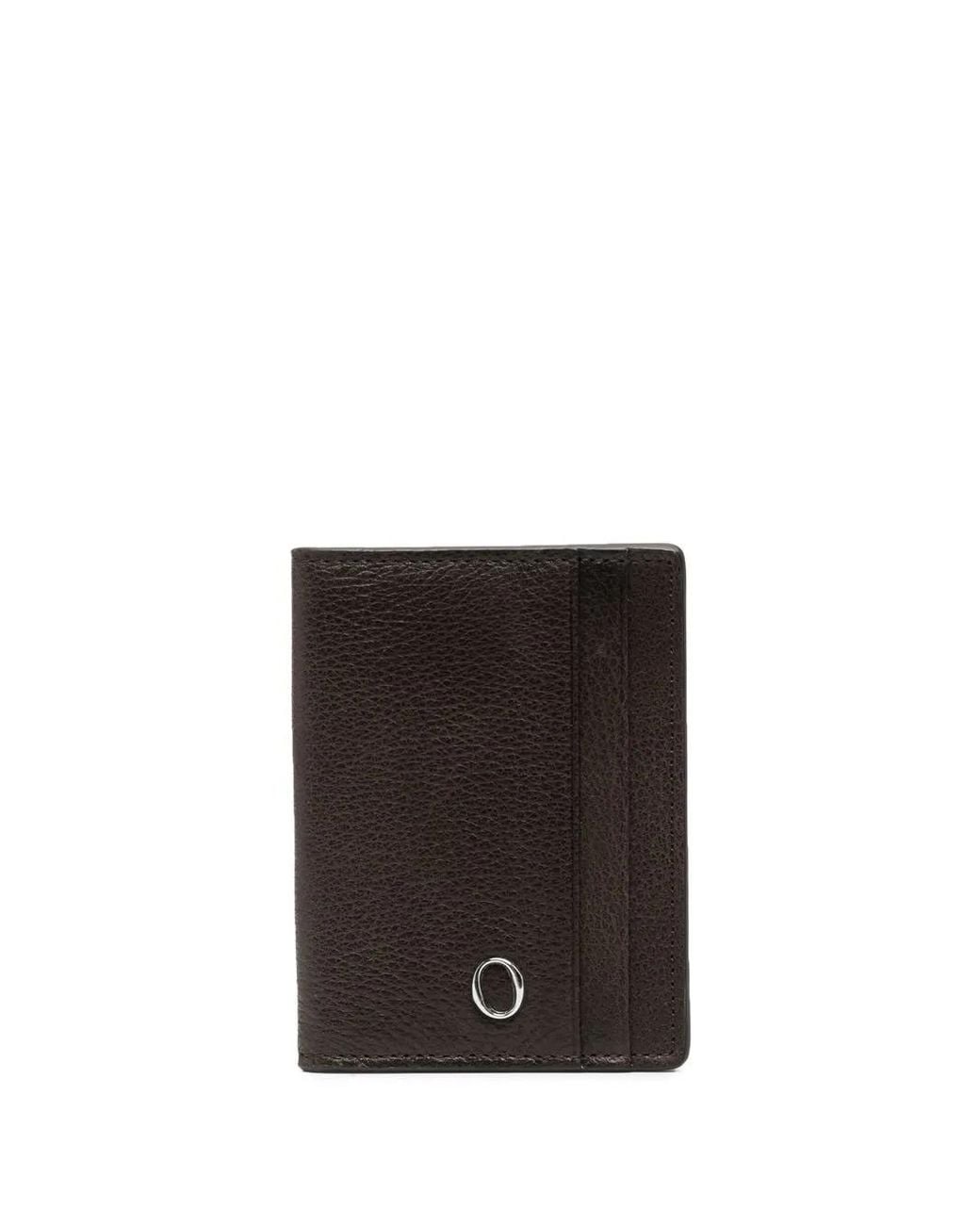 Orciani White Logo-Plaque Card Holder for men