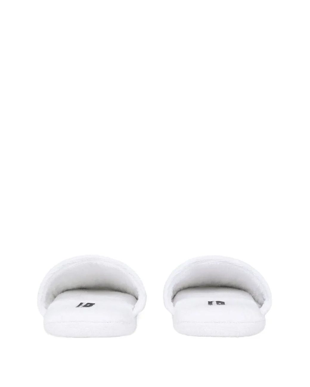 Dolce & Gabbana Green Cotton Terry Slippers