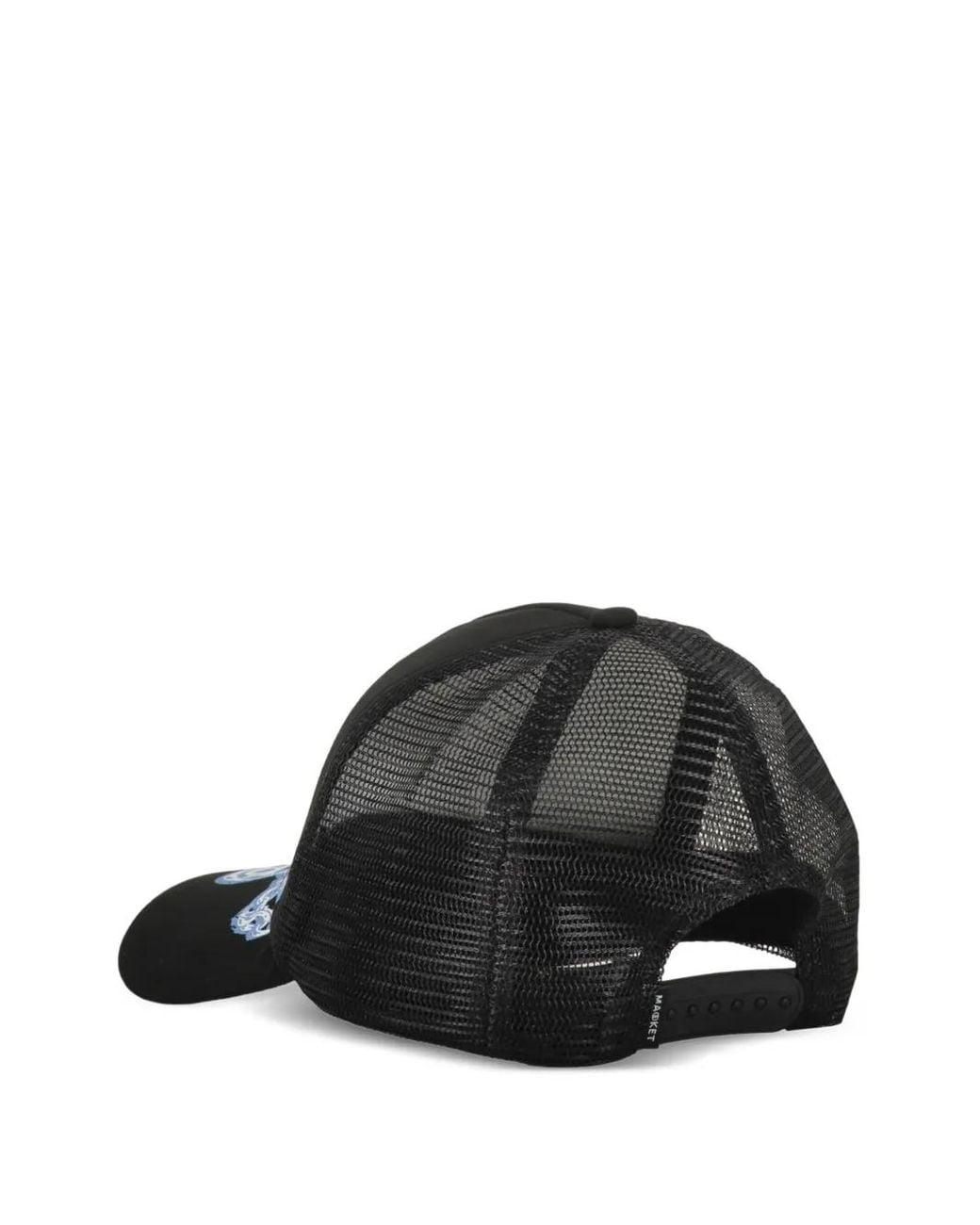 Market Black Logo-Print Trucker Cap for men