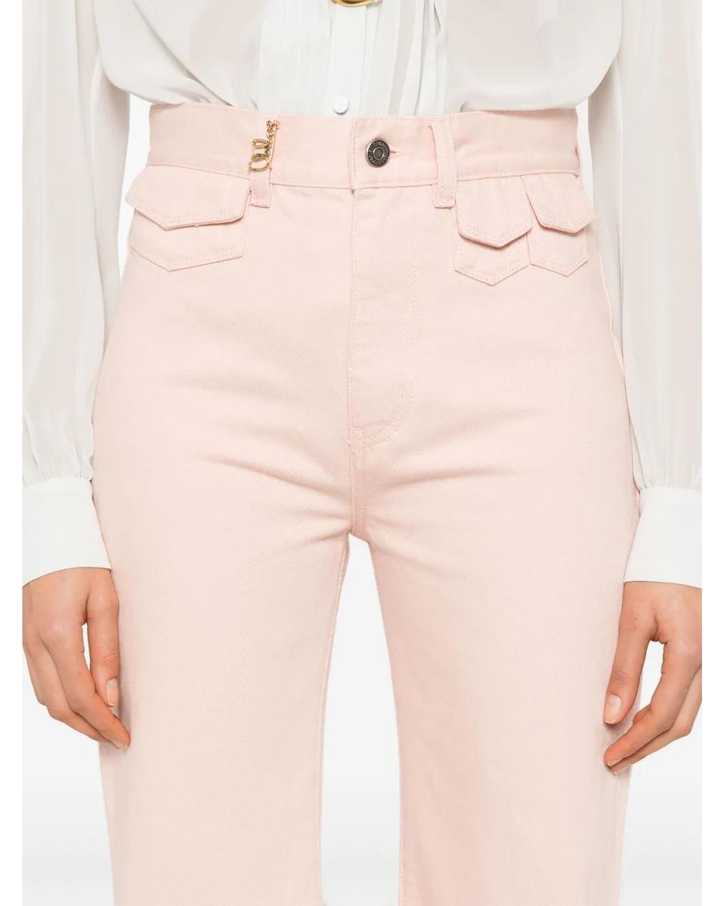 Chloé Pink Flared Jeans
