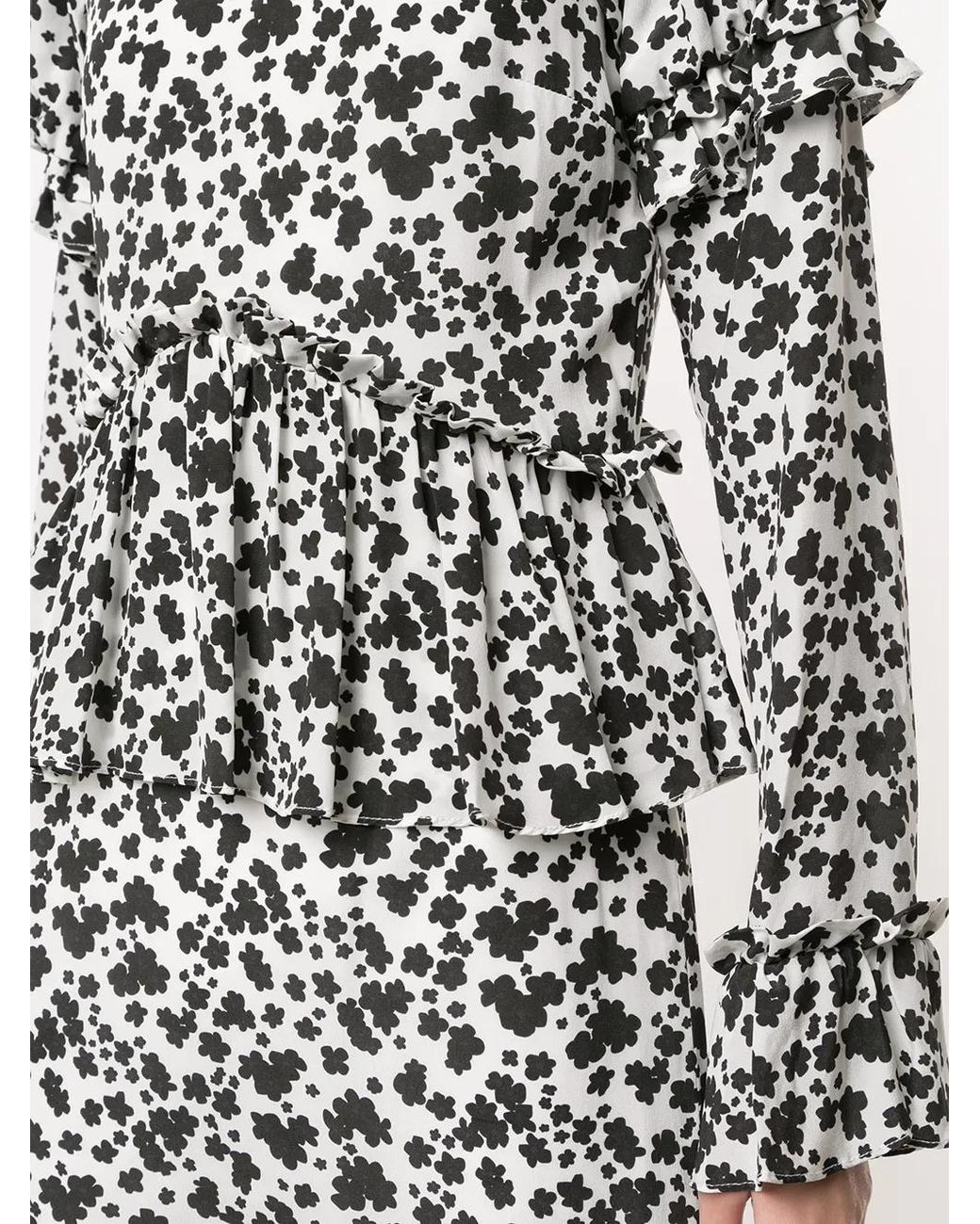 Macgraw White Parterre Blossom Print Dress