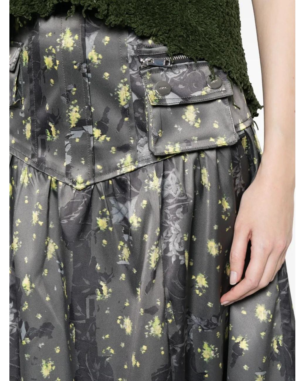 Ganni Gray Skirt