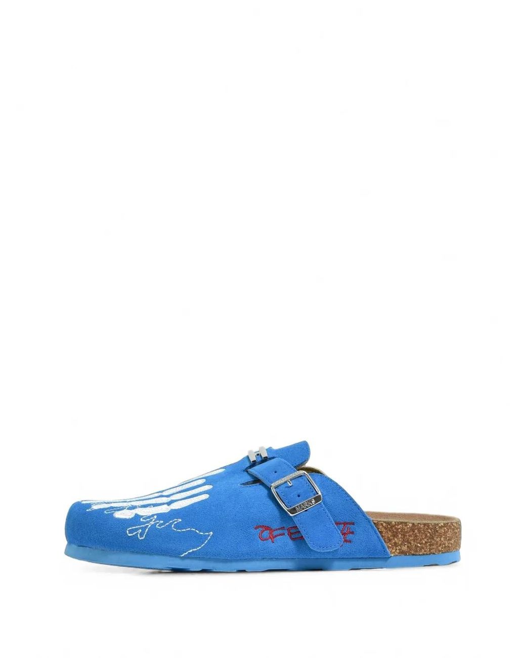 The Edge of Earth™ Blue X Octavious Marks Mules À Patch Squelette Et Bride À Boucle for men