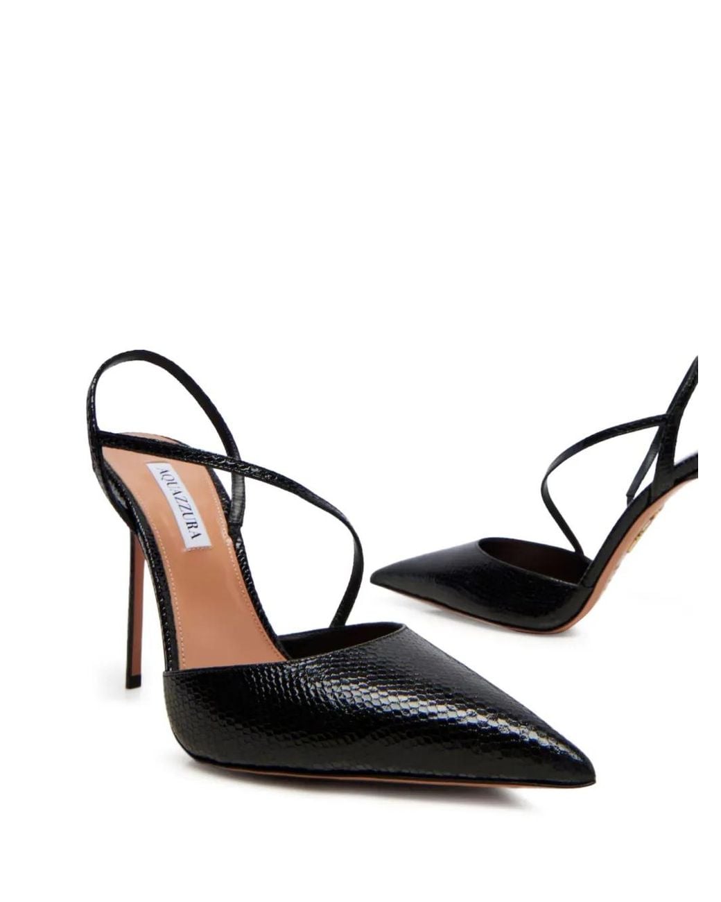 Aquazzura Black Dynasty Slingback Pumps