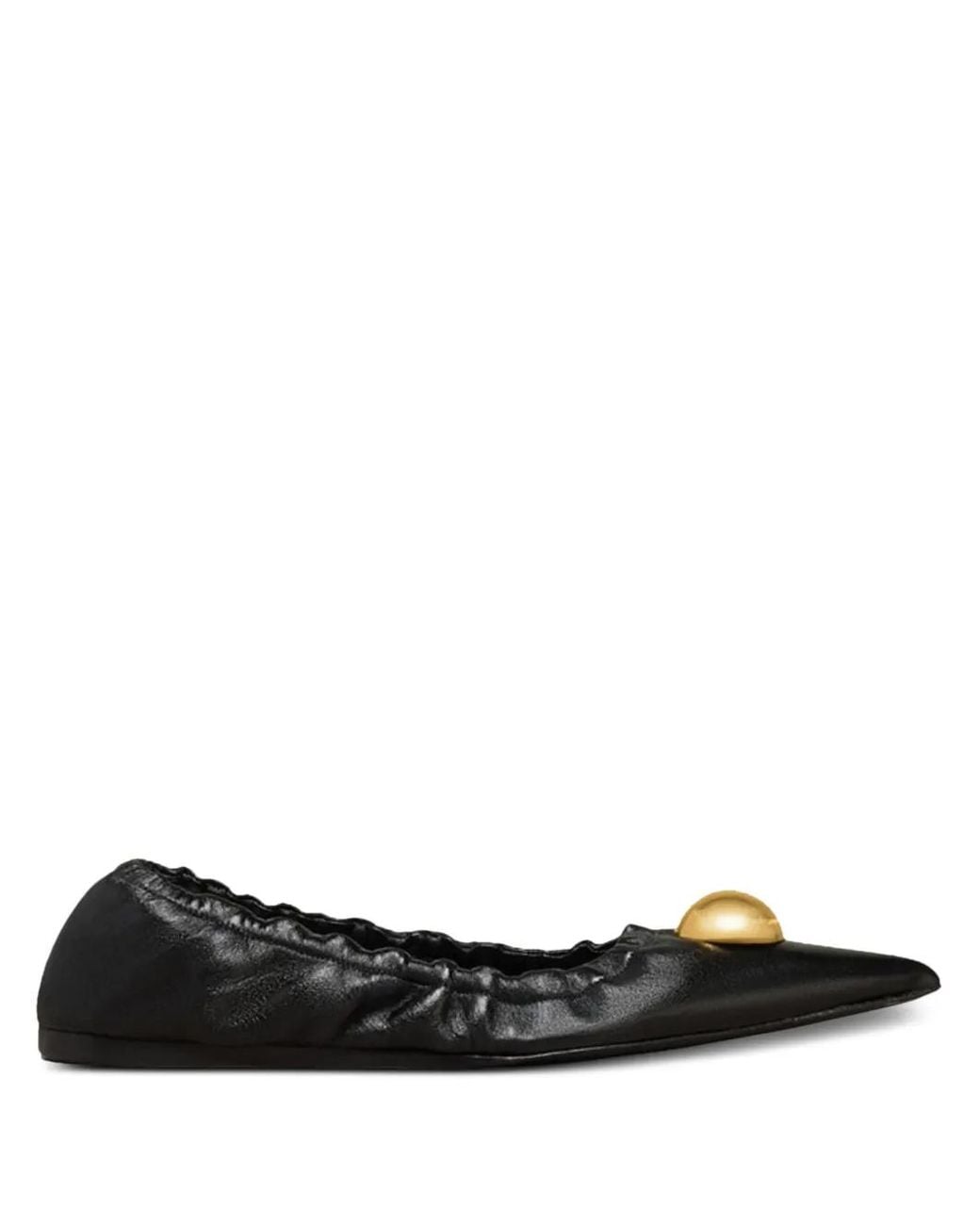 AMI Black Ballerinas Mit Spitzer Kappe