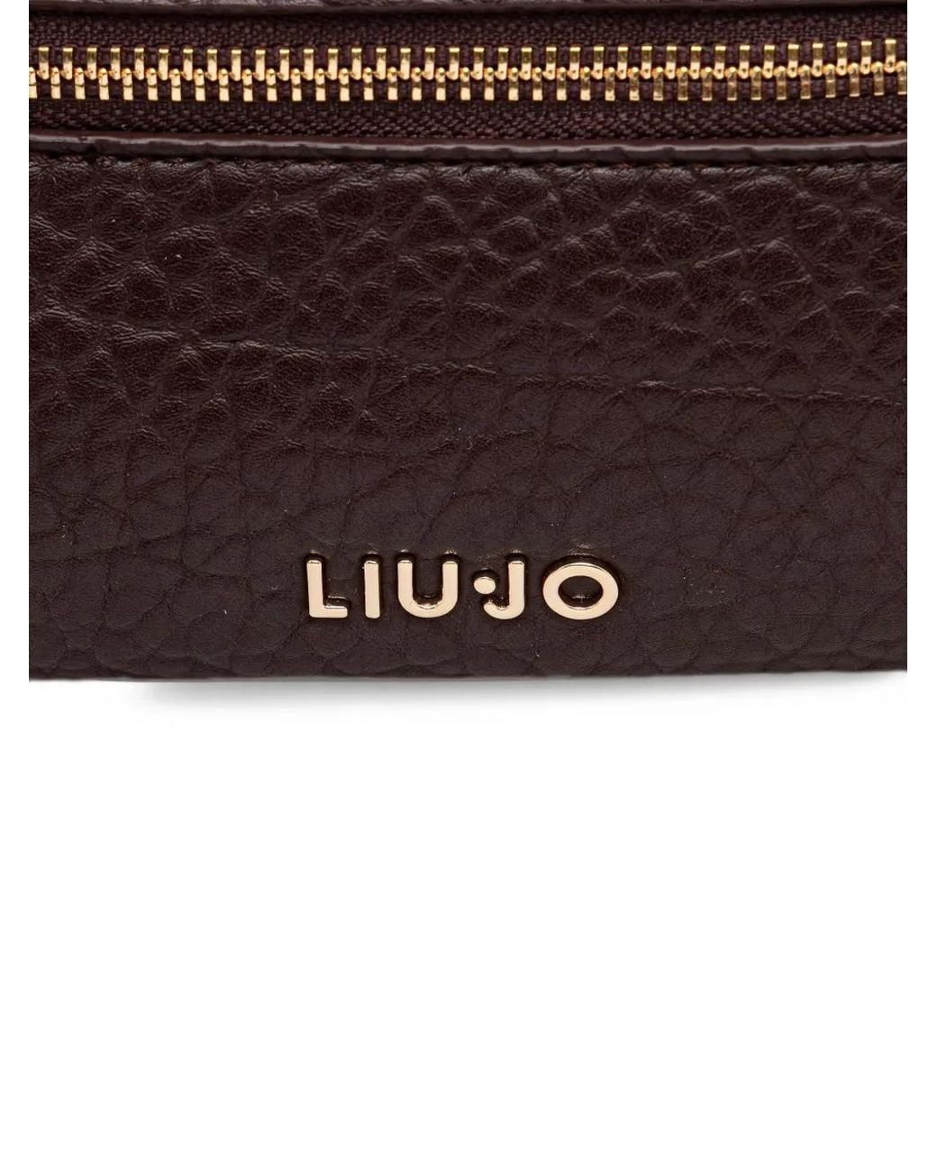Pebbeld Liu Jo Pebbled-Effect Crossbody Bag in Brown | Lyst UK