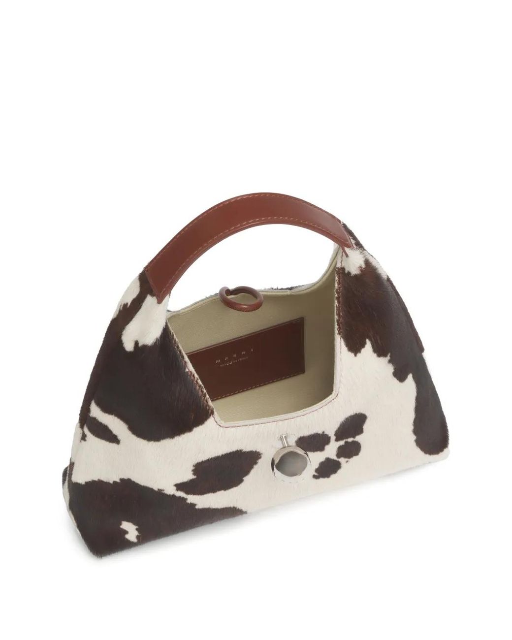 Marni White Sac Porté Épaule À Imprimé Animalier