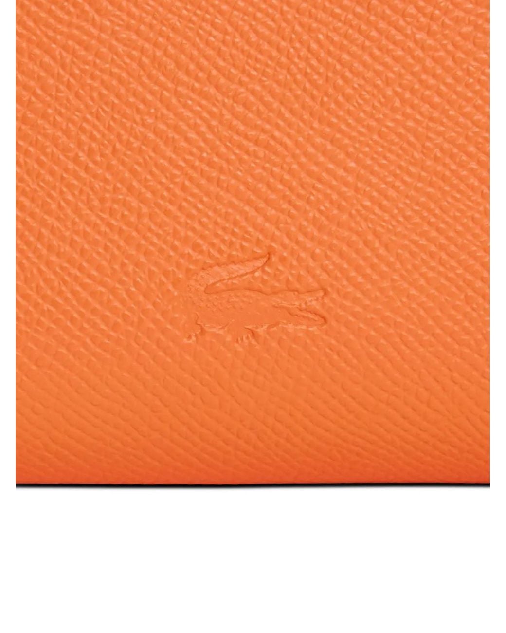Lacoste Orange Mini Champs-Élysées Zipped Coin Purse