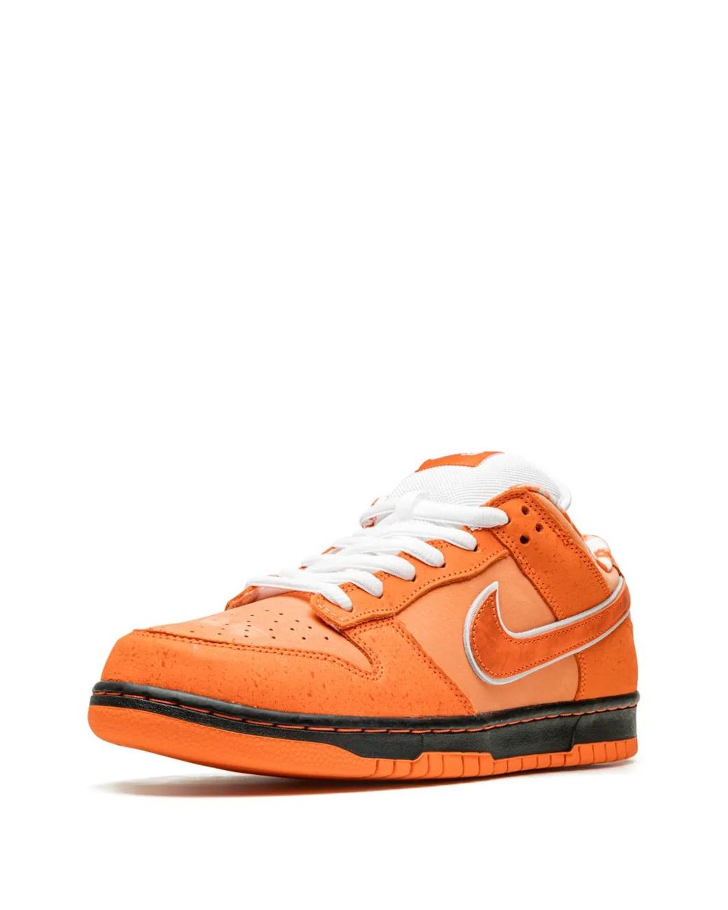 Nike Orange Dunk Low Sneakers for men