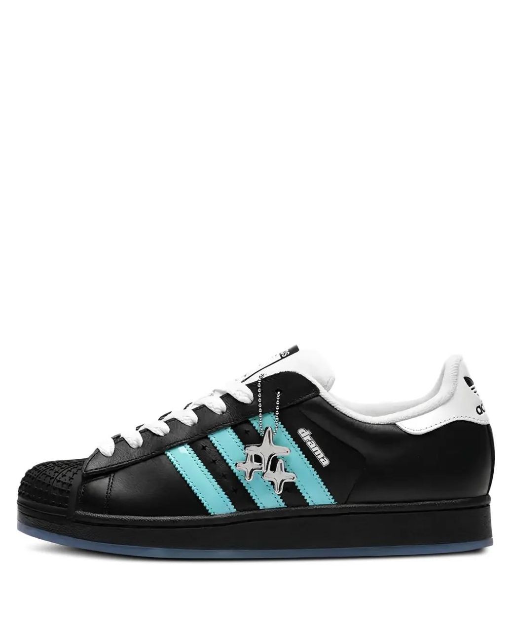 Adidas Black X Drama Call "Head North" Leather Trainers for men
