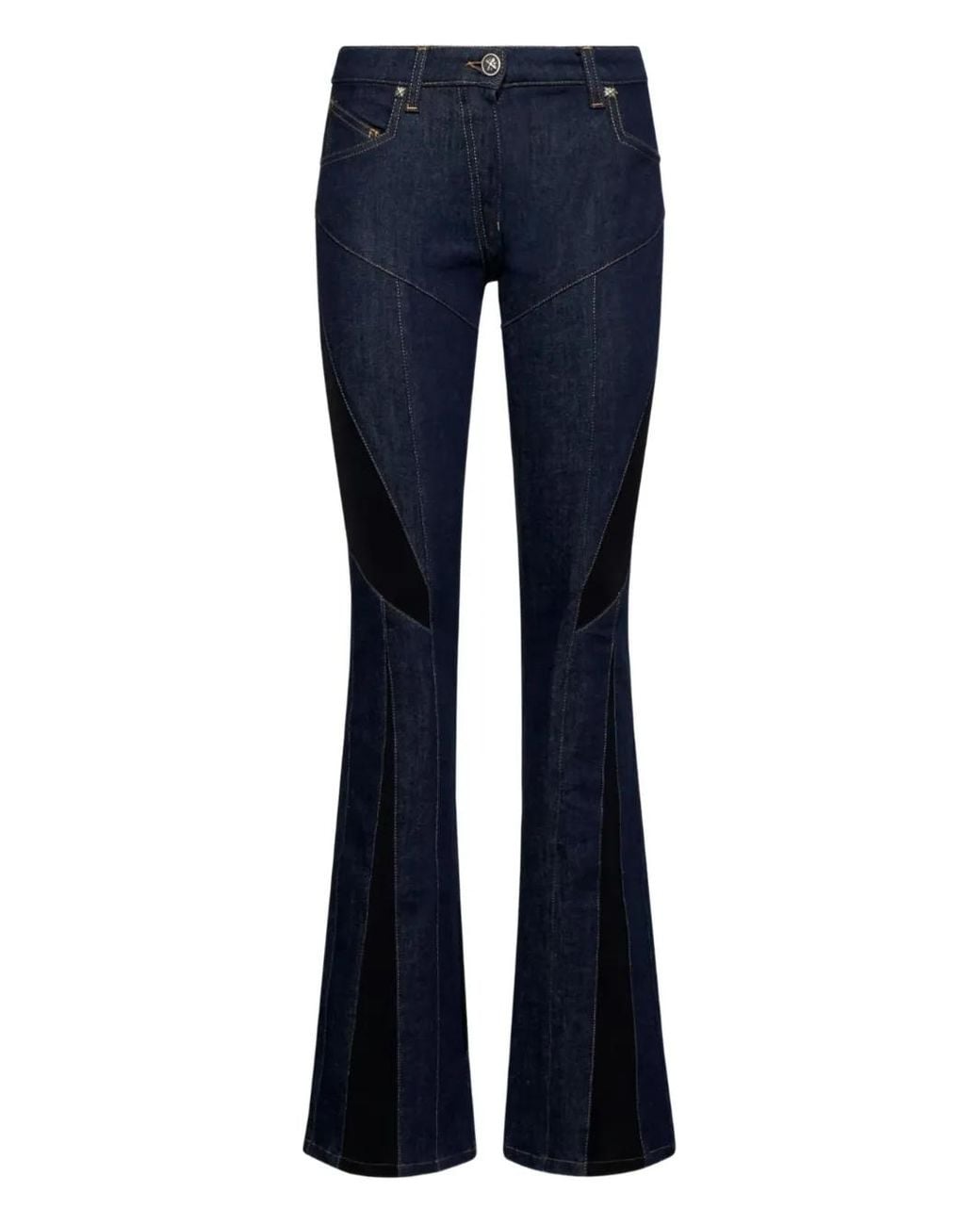 John Richmond Blue Denim Panelled Jeans