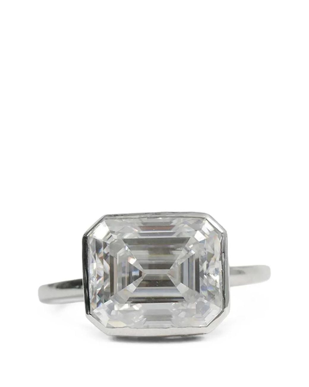 ALAN CROCETTI White Moissanite Blade Ring