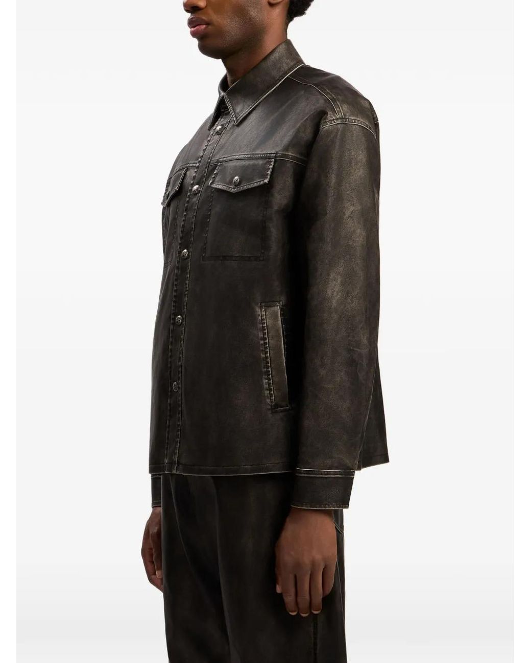 Palm Angels Gray Casual Jacket for men