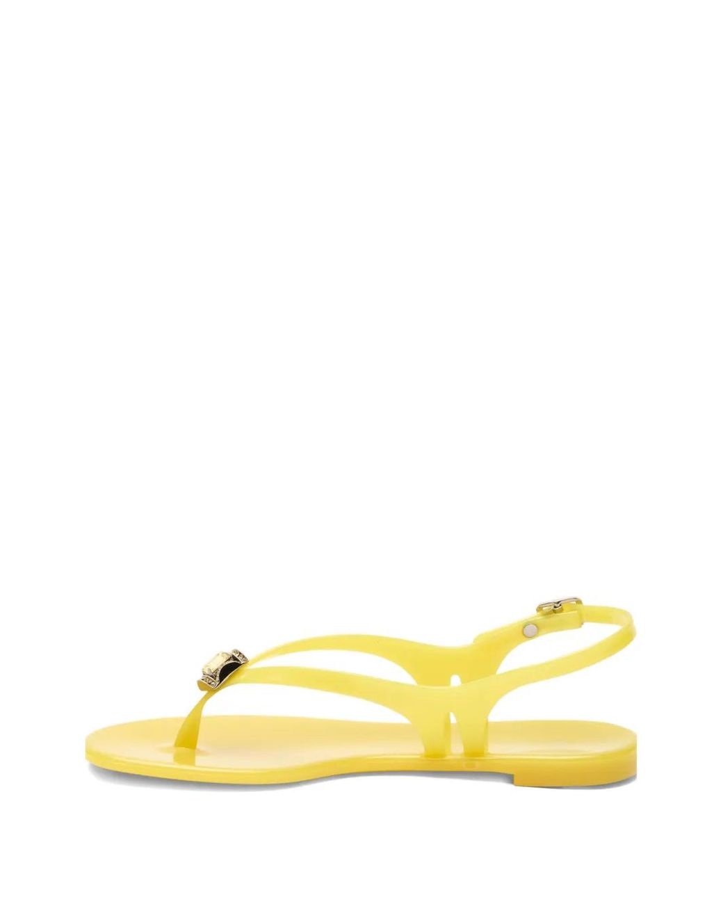 Casadei Yellow Jelly Slingback Sandals