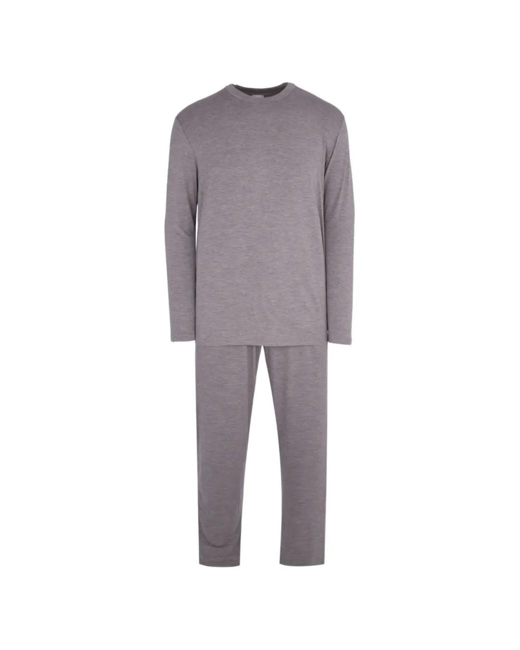 Zimmerli of Switzerland Gray Long-Sleeve Pajamas for men