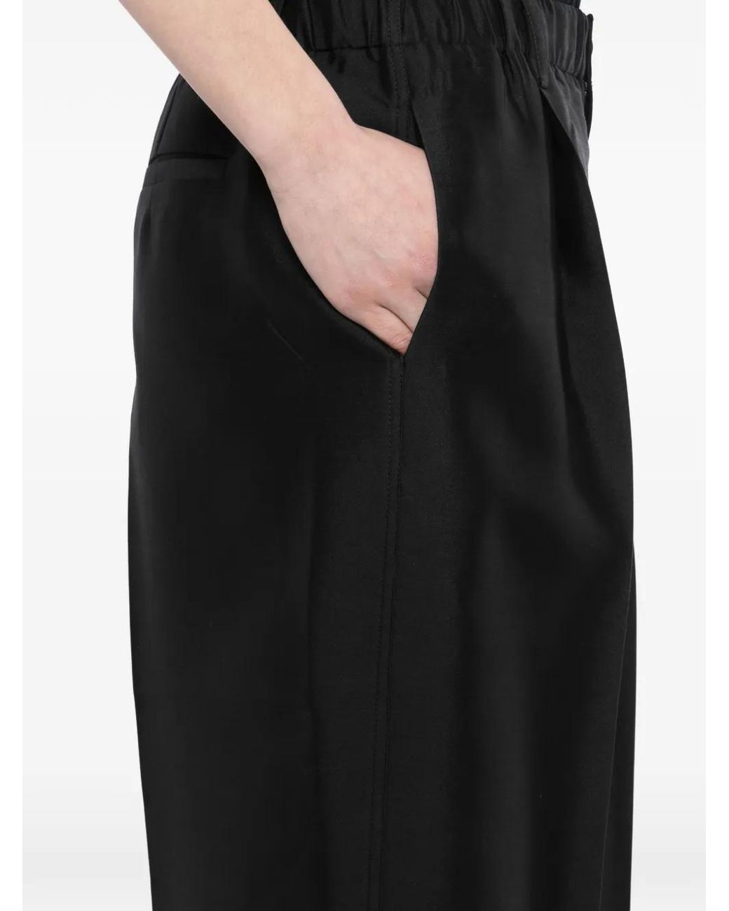 JNBY Black Straight-Leg Trousers