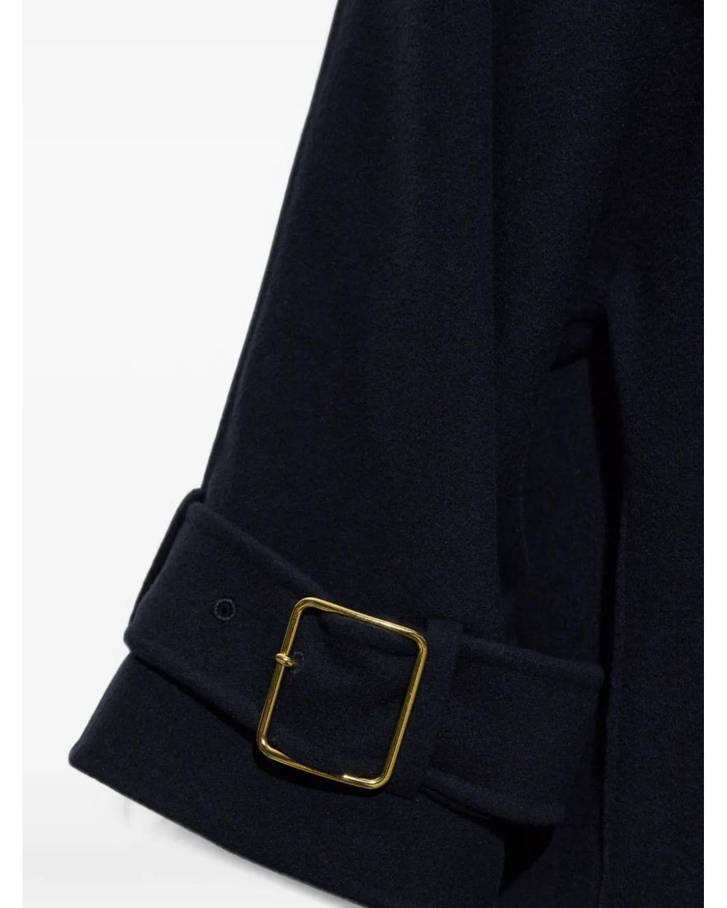 DARKPARK Blue Alba Buckled-Cuff Coat