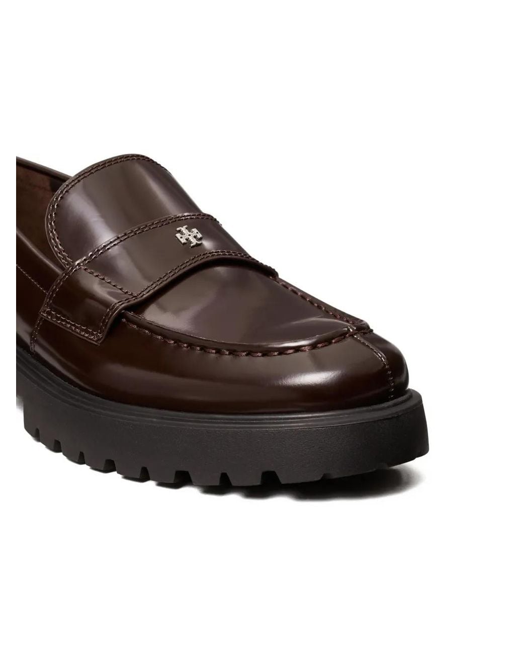Tory Burch Brown Classic Lug Loafers