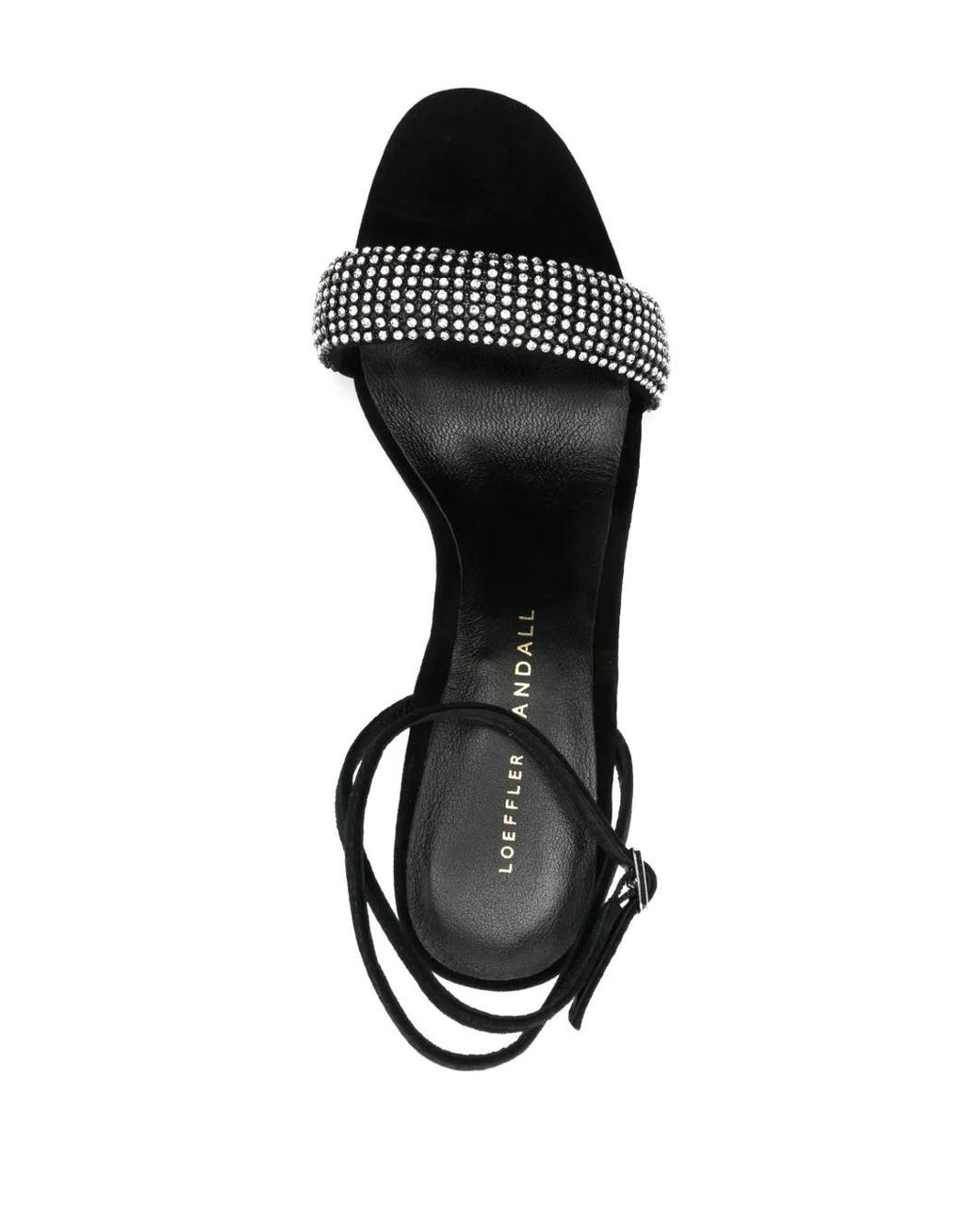 Loeffler Randall Black Shay 80Mm Rhinestone-Embellished Sandals