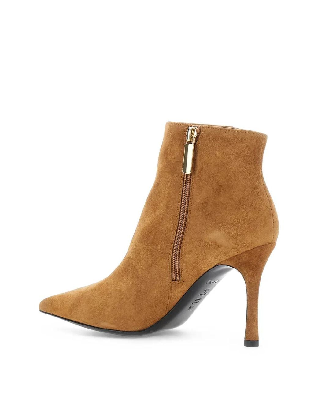 Pollini Brown Pointed-Toe Ankle Boots