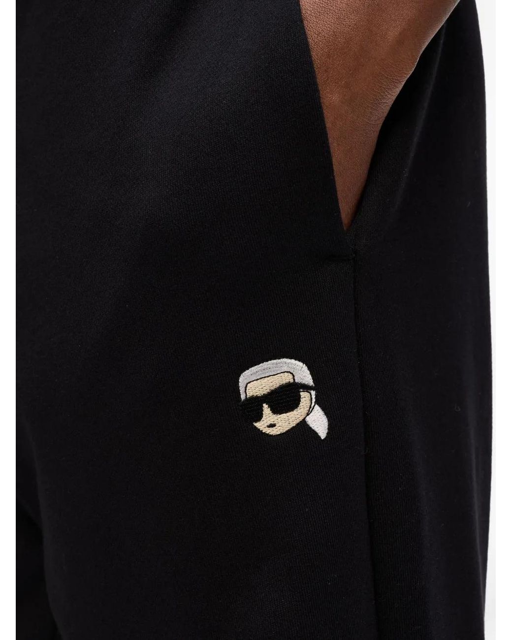 Karl Lagerfeld Joggingbroek Met Ikon-Patch in het Black