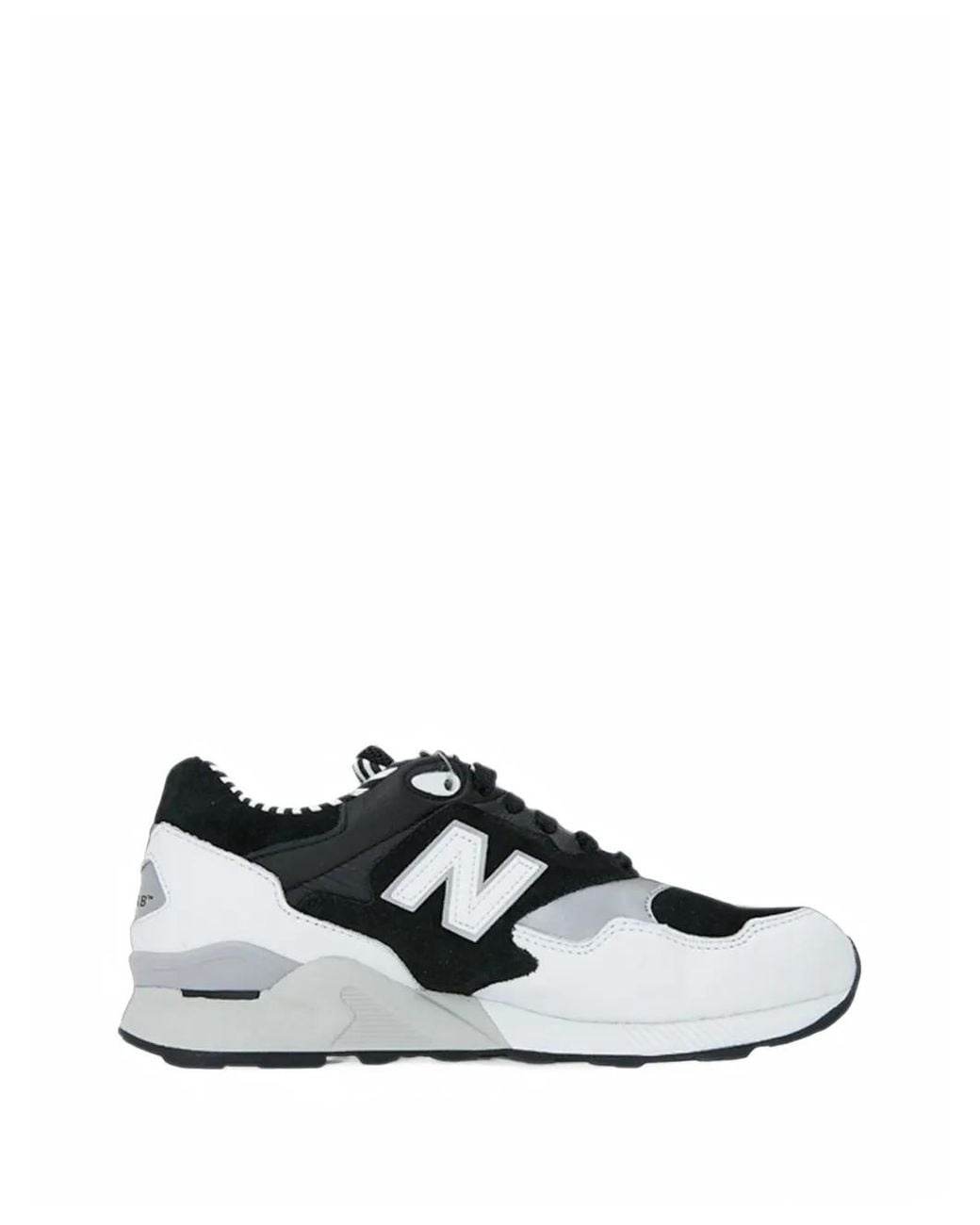New Balance White 878 Panelled Sneakers for men